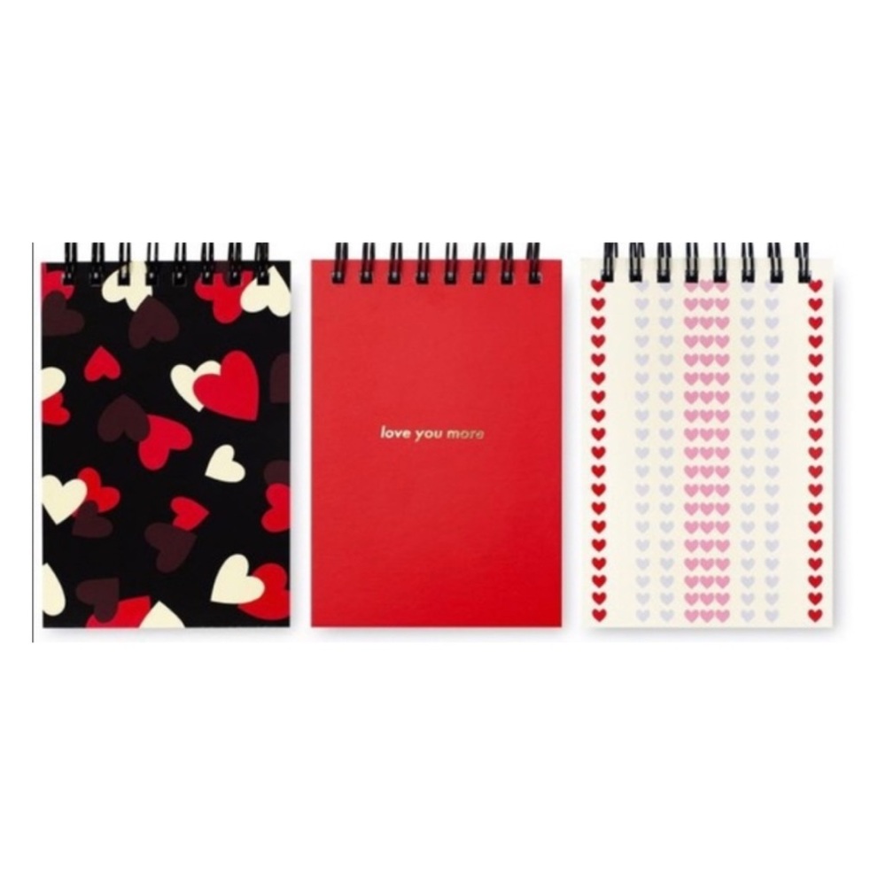 NWT Kate Spade “ Love You More” Spiral Notepad Set